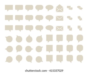 Message icons.Vector illustrator.