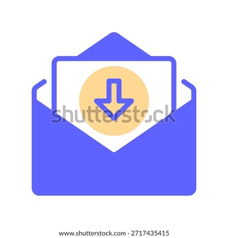 Message Inbox Line Icon, Outline Symbol for Email Receipt, Notification Center, Letter Storage, Communication Hub, and Digital Mail. Vector Sign Icon.
