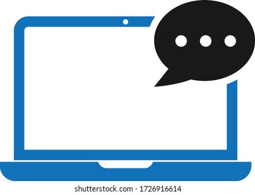 Icono de notificación de bandeja de entrada de mensajes. Icono de alerta de correo electrónico. Icono de marketing de Gmail vectorilustración (versión azul)   