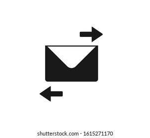 Message incoming and outgoing icon vector