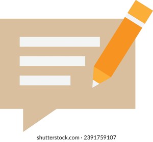 Message Letter Chat Icon Vector Flat Illustration