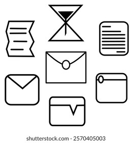 message letter icon simple illustration