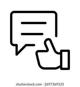 Conjunto de íconos de comunicación y Aprobación con reacciones de chat, me gusta y Comentarios positivos para App modernos, Web y plataformas digitales