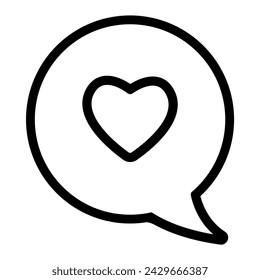 message like notification heart icon