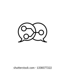 message line icon