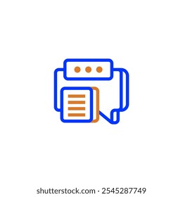 Message line icon. linear style sign for mobile concept and web design. Outline vector icon.