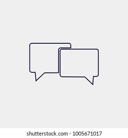 message line icon, Vector illustration