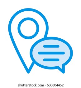 Message Location icon