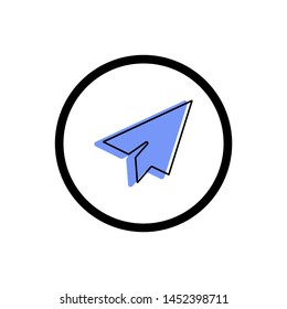 message logo design in circles