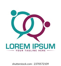 Diseño de logotipo de mensajes Diseño de logotipo único y moderno