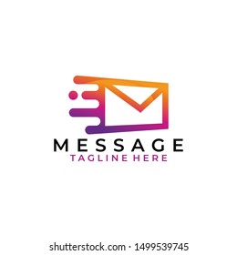 message logo icon vector isolated