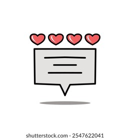 A message logo image in vector format can be used for icons