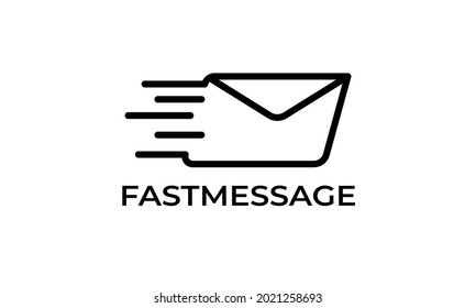 message logo template. vector illustration