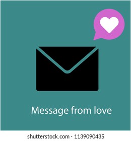 message from love icon