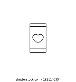 message love icon, isolated message love sign icon, vector illustration