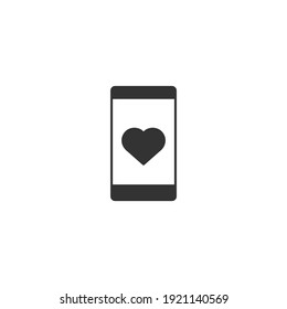 message love icon, isolated message love sign icon, vector illustration