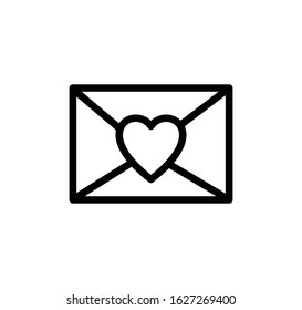 Message love icon vector illustration
