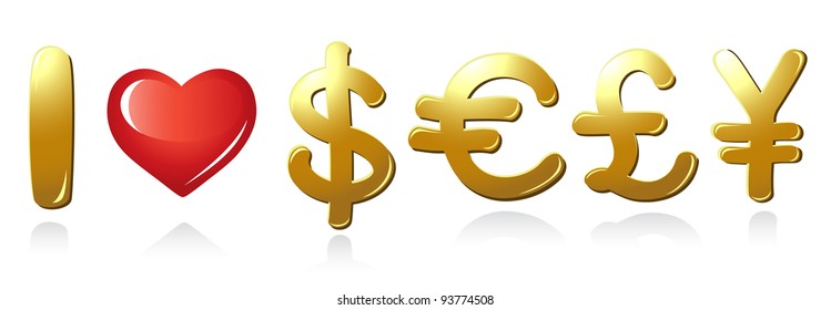 Message I love Money