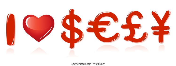 Message I love Money