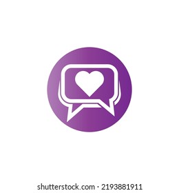 Message, Love message, SMS  Logo Template vector symbol - Shutterstock ID 2193881911