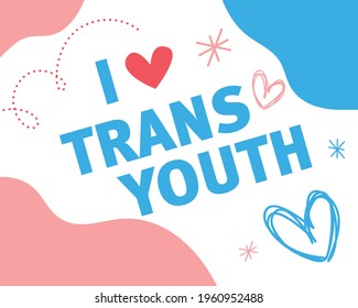 Message Love Trans Youth Hearts Flag Stock Vector Royalty Free Message Love Trans Youth Hearts Flag Stock Vector Royalty Free
