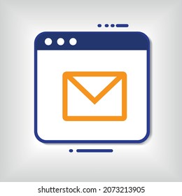 panel de iconos de correo de mensaje, sms, vector