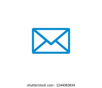 Message, Mail icon flat symbol vector