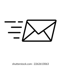 ilustración vectorial de símbolo de icono de correo de mensaje. Diseño de sobres de correo electrónico aislado en fondo blanco. 