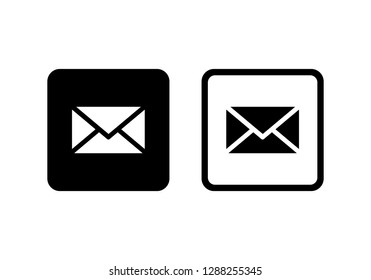 Message mail icon symbols vector