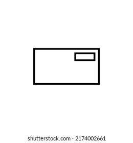 Message mail icon. Vector illustration. Isolated on white background