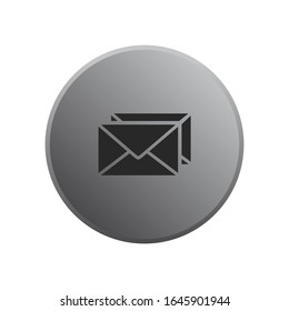 message mail Icon vector sign isolated for graphic and web design. envelope symbol template color editable on white background.