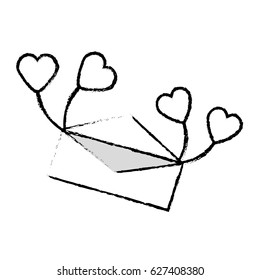 message mail love sketch