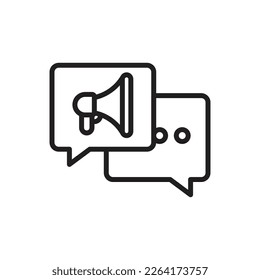Message Maintenance Outline Icon Vector Illustration
