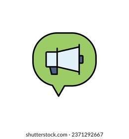 message marketing icon. internet marketing icon. perfect to logo, presentation template, website, application, and more product. vector icon design line style