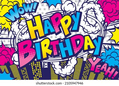 Message material to celebrate birthday