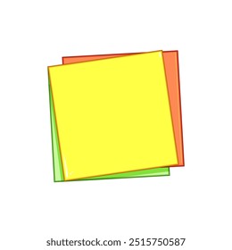 message memo paper cartoon. list draft, sketch pad, sheet planner message memo paper sign. isolated symbol vector illustration
