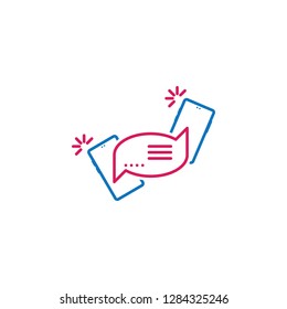 message, messaging, text, chat icon. Element of mobile and smartphone icon for mobile concept and web apps. Detailed message, messaging, text, chat icon can be used for web