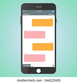 Message mobile. Dialog. Vector. 