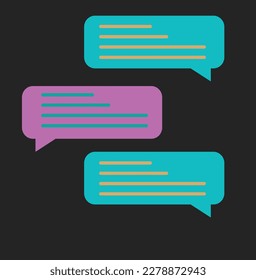 message modern abstract icon vector illustration