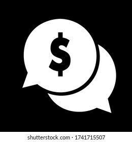 Message money, vector best flat icon on texture background , EPS 10