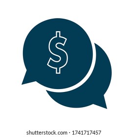 Message money, vector best flat icon on texture background , EPS 10