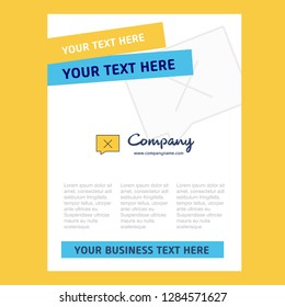 Message not sent Title Page Design for Company profile ,annual report, presentations, leaflet, Brochure Vector Background