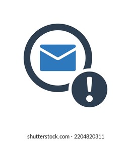 Meldungszeichen - E-Mail-Benachrichtigungssymbol