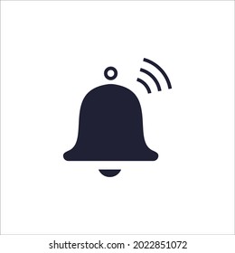 Símbolo de icono de timbre de notificación de mensajes vectores para web infográfica