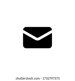 Nachricht, Benachrichtigung, E-Mail, E-Mail, Chat oder Brief Icon flach in einem isolierten Hintergrund. EPS 10-Vektor