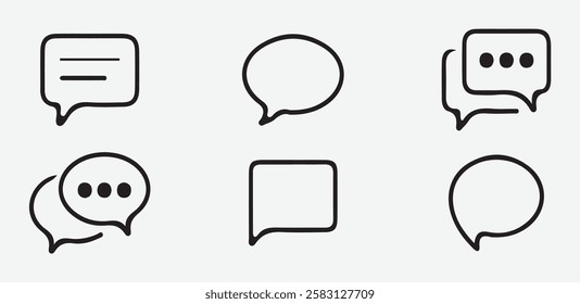"Message Notification Icon for Chat and Email Alerts in Modern Flat Design"