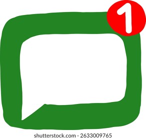 Message notification icon message coming 