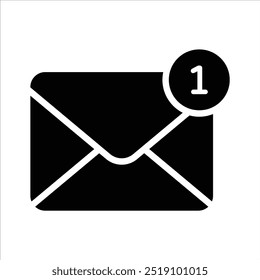 Message notification icon design in modern style, ready to use vector
