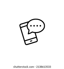 icono de notificación de mensajes aislado en blanco