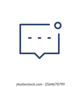 Message notification icon Outline icon sign